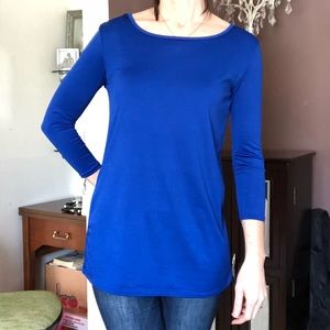 Bright blue tunic